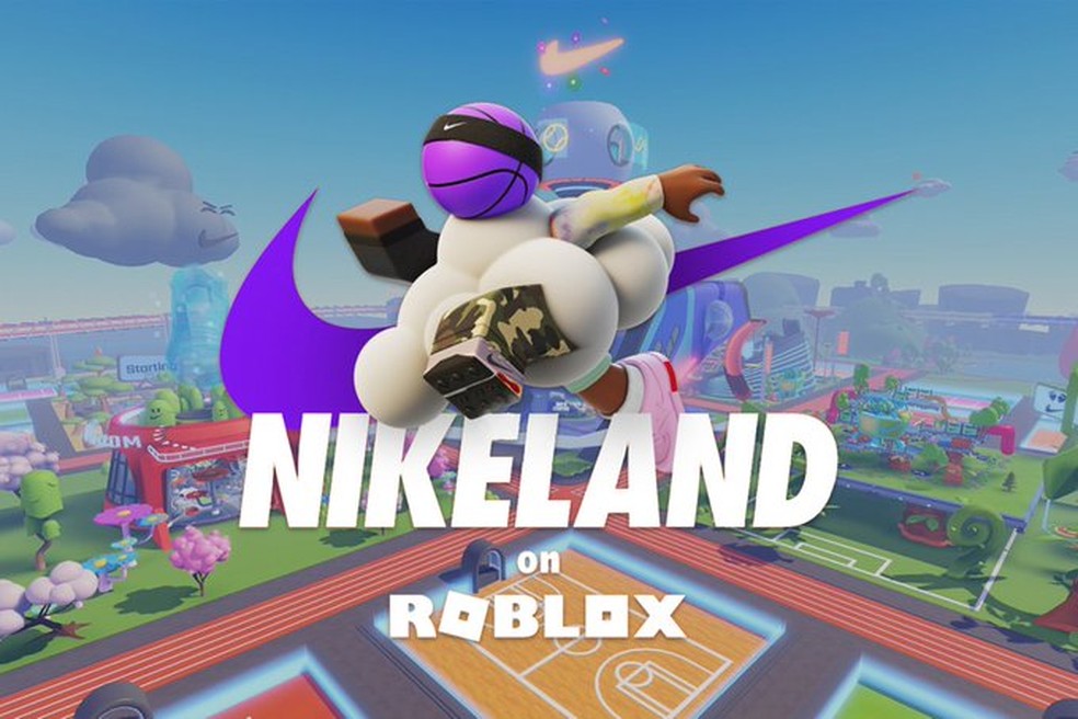 Nikeland é o mundo virtual da Nike no metaverso do Roblox — Foto: Divulgação/Nike