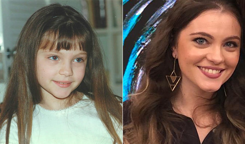 O antes e depois de Cecília Dassi — Foto: Acervo TV Globo e Sonia Schneiders/Gshow
