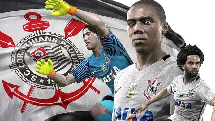 PES 2017 garante exclusividade do Corinthians e Flamengo no game (Foto: Divulgação/Konami)