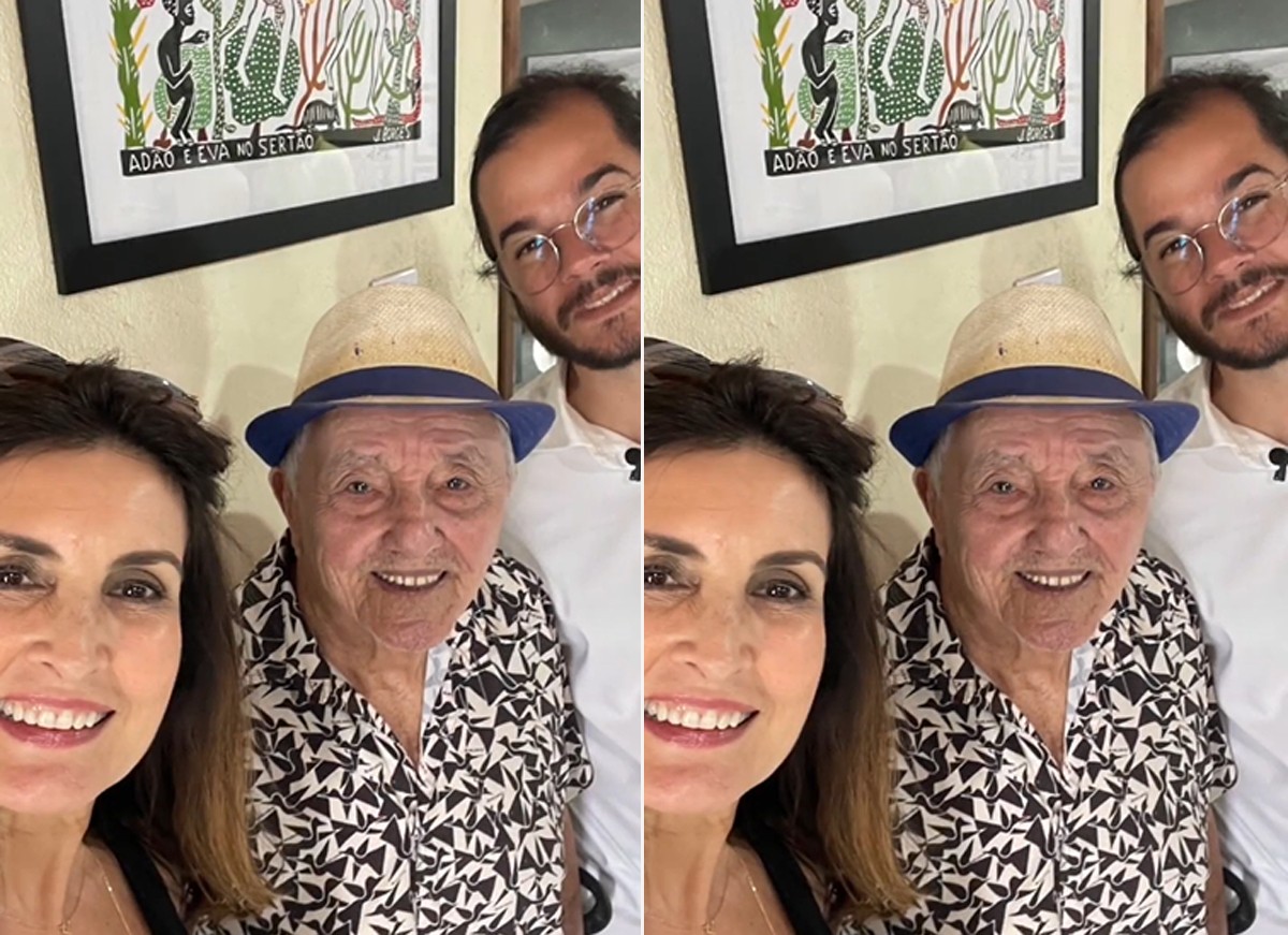 Fátima Bernardes com J. Borges e Túlio Gadêlha (Foto: Reprodução Instagram)