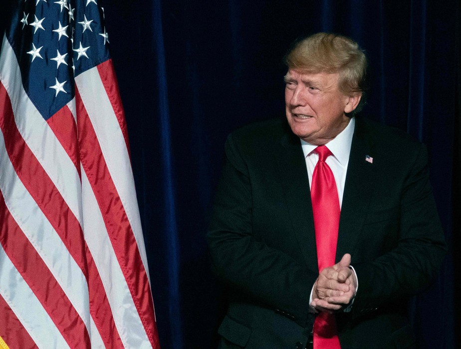 Donald Trump participa de comício para endossar candidatos republicanos em Las Vegas