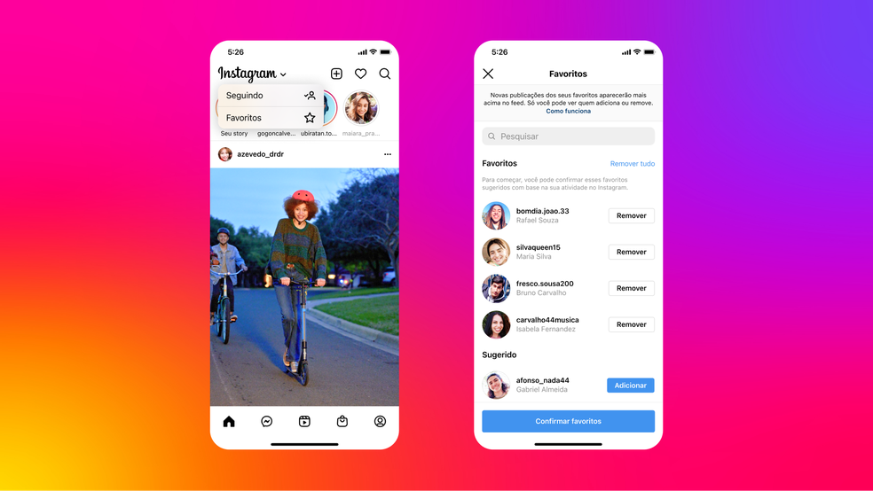 Instagram começou a liberar duas opções de feed com postagens em ordem cronológica — Foto: Divulgação/Instagram