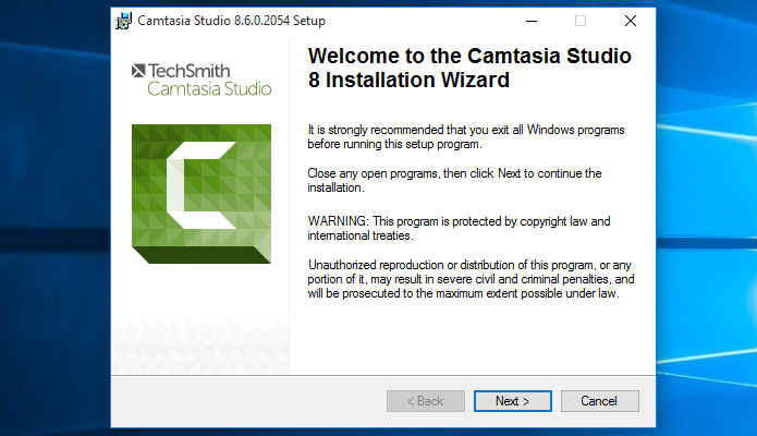 Iniciando o instalador do Camtasia Studio (Foto: Reprodução/Helito Bijora) 