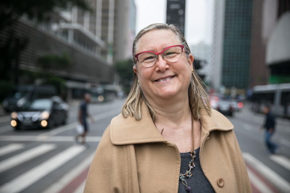 Veronique Forat, que abriu uma startup após os 60 anos: 'existe uma resiliência que você adquire com a idade'. — Foto: Fabio Tito/G1