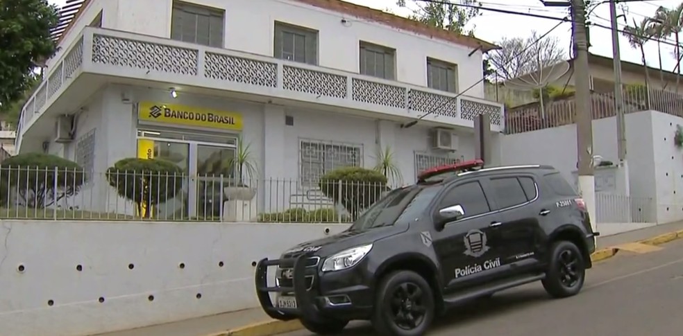 Criminosos armados assaltam agência bancária no centro de Lagoinha; local foi alvo em agosto (Foto: Reprodução/ TV Vanguarda/ Arquivo)