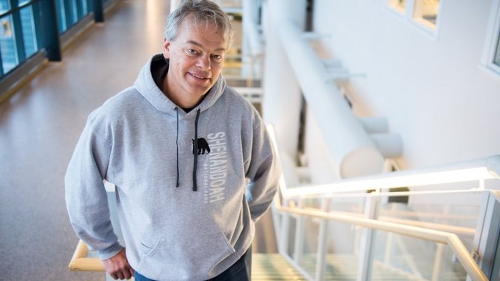 O neurocientista Edvard Moser nasceu em 1962 em uma pequena ilha na Noruega — Foto: T.Melhuus/Kavli Institute for Systems Neuroscience via BBC