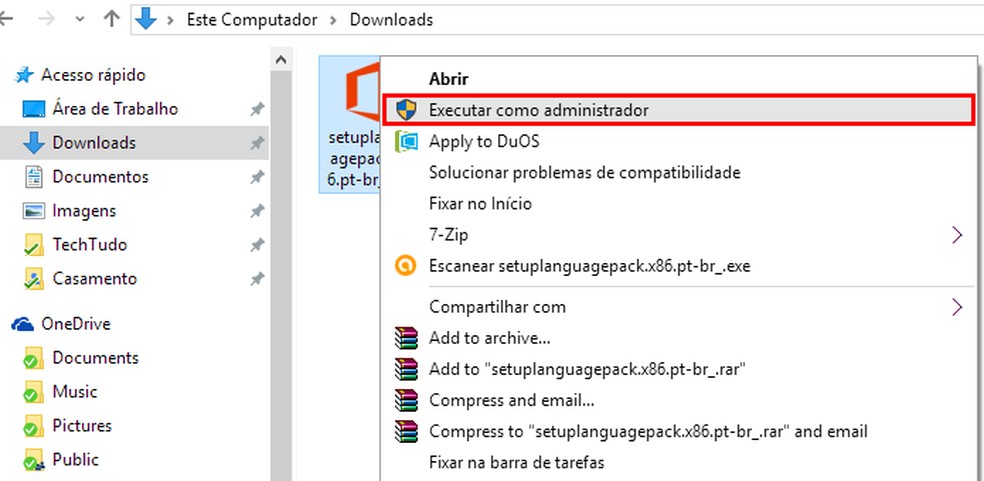 language pack office 2019 pt br