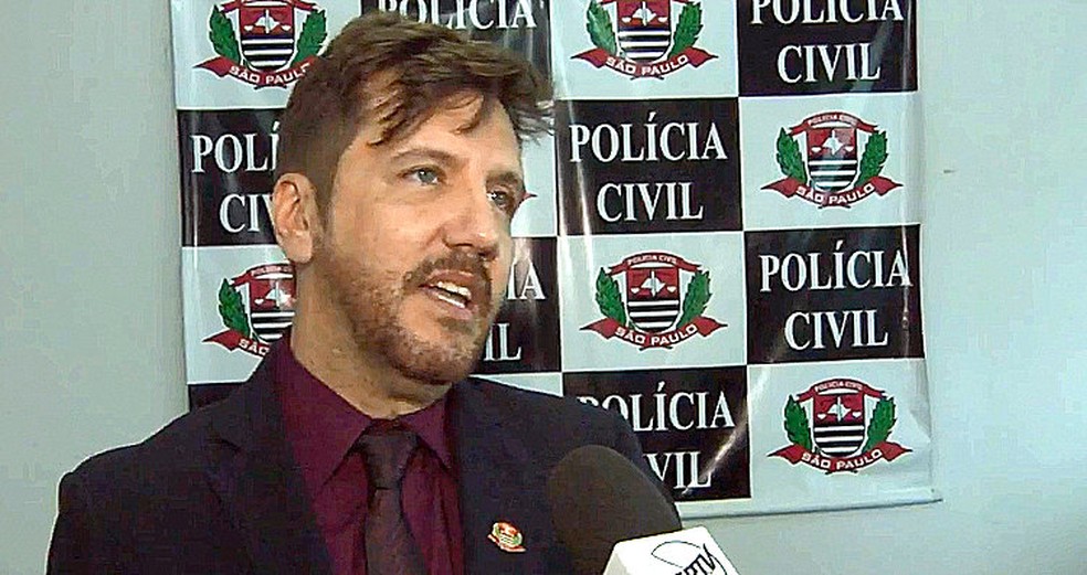Delegado da DIG de São Carlos Gilberto de Aquino — Foto: Reprodução/EPTV