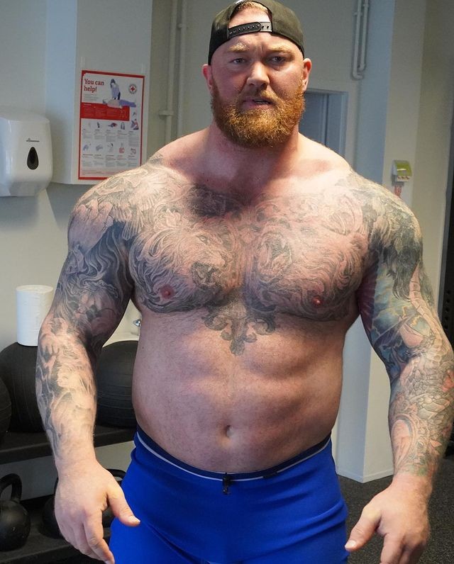 Hafthór Júlíus Björnsson antes de perder 45 kg (Foto: Reprodução/Instagram)