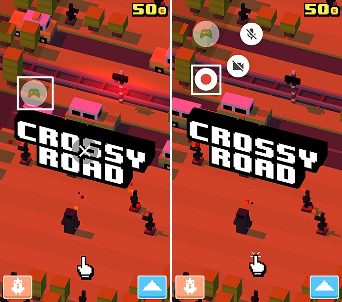Usuário pode movimentar controles antes de gravar o gameplay no Android (Foto: Reprodução/Elson de Souza)