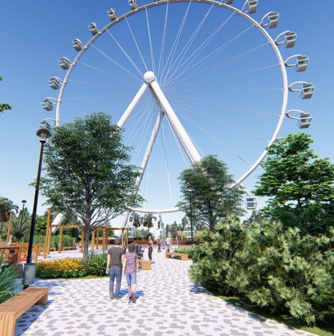 Roda-gigante de 60 metros de altura será atração em Canela (Foto: Reprodução/Instagram @vempragramado)