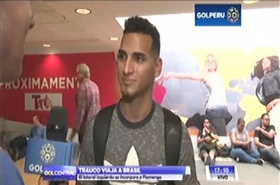 Louco com la nación, Trauco viaja ao Rio mirando titularidade no Flamengo