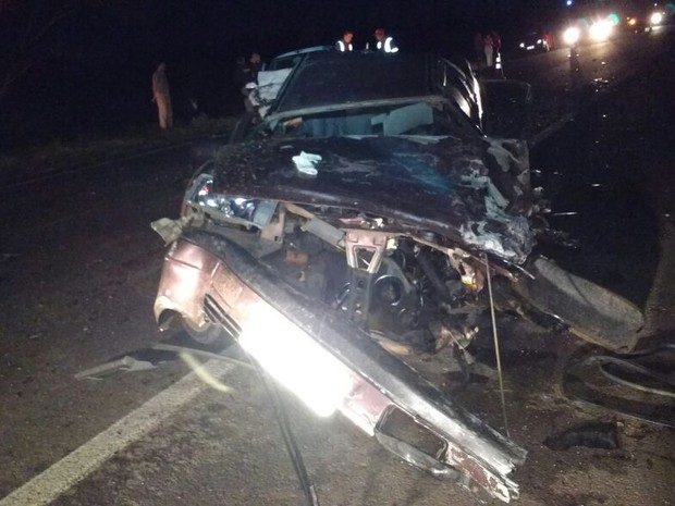 Sete pessoas ficaram feridas (Foto: Polícia Rodoviária/Divulgação)