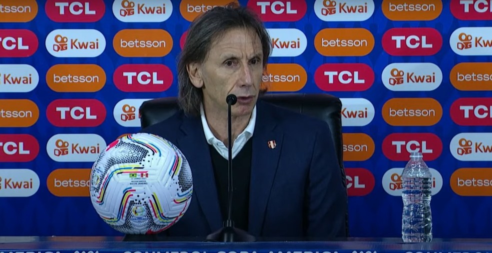 Ricardo Gareca, técnico do Peru — Foto: Reprodução