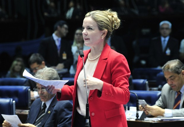 A senadora Gleisi Hoffmann (PT-PR) (Foto: Geraldo Magela/Agência Senado)
