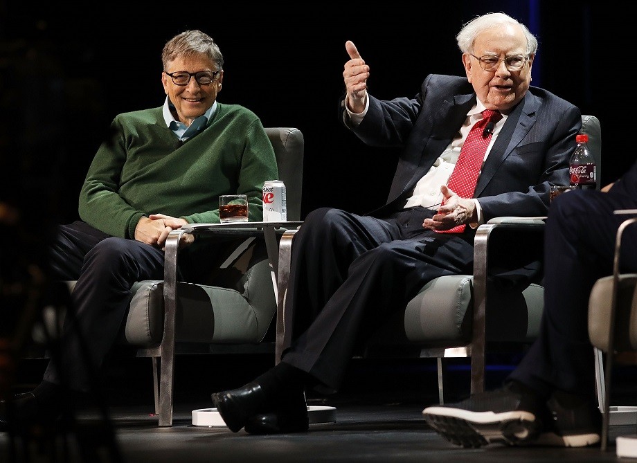 Bill Gates e Warren Buffet (Foto: Spencer Platt/Getty Images)