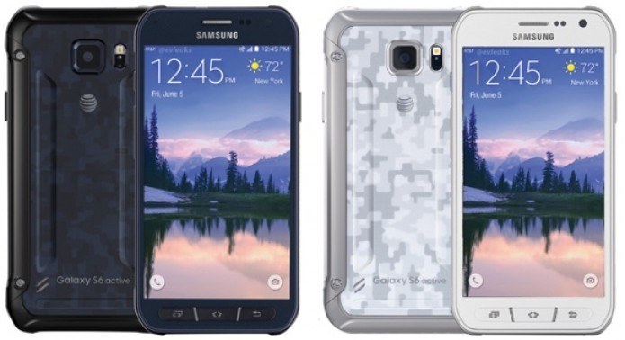 O Galaxy S6 Active terá pintura imitando camuflagem militar e proteção contra água (Foto:Reprodução/GSMArena)