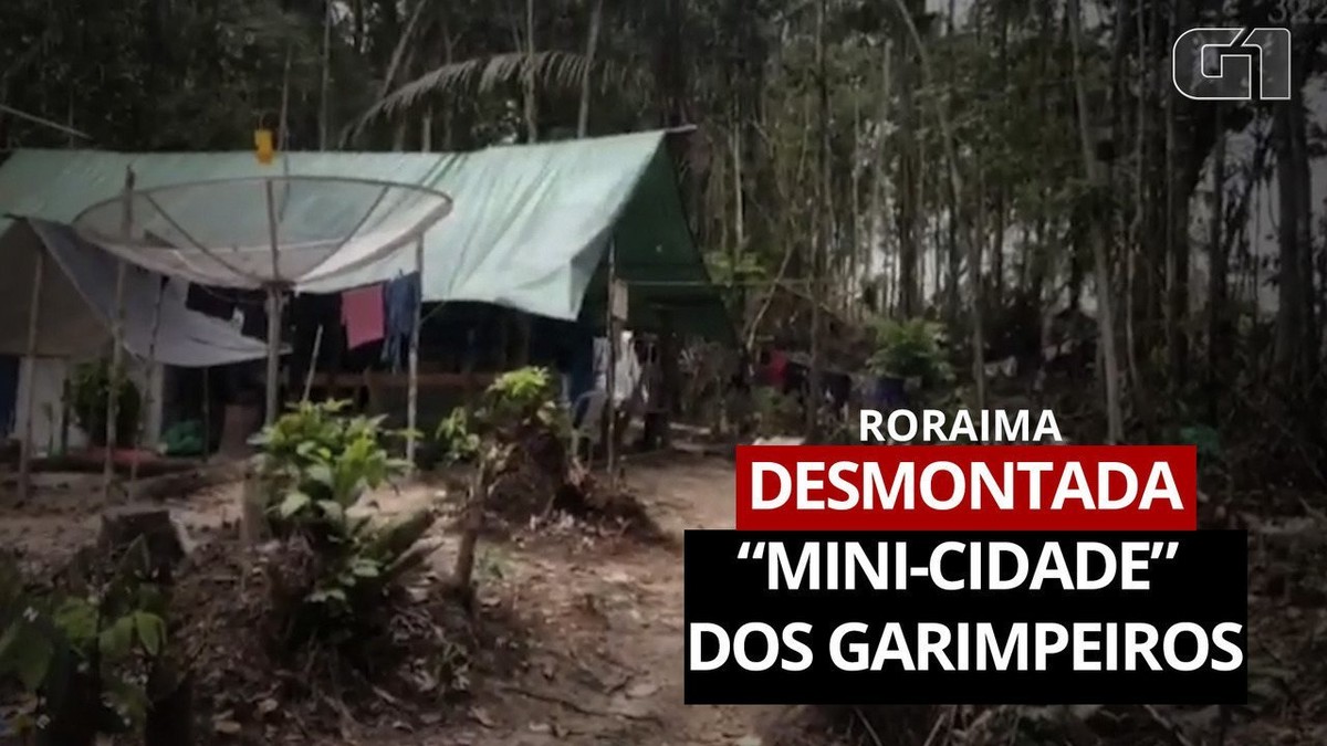 PF encontra cartaz de carnaval e até bingo de revólver em 'minicidade' de garimpo na Terra Yanomami