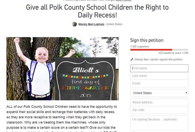 Petição online (Foto: Reprodução)