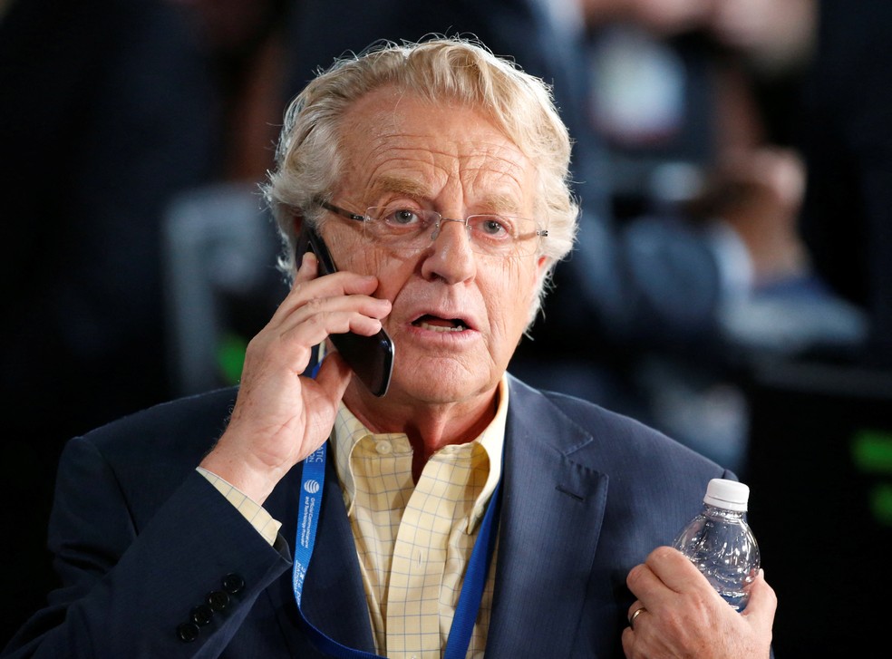 O apresentador Jerry Springer durante evento nos Estados Unidos, em julho de 2016 — Foto: REUTERS/Lucy Nicholson/Arquivo