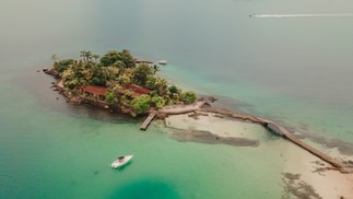 A Ilha Catitas é de uso exclusivo do hotel — Foto: Bruno Fioravanti