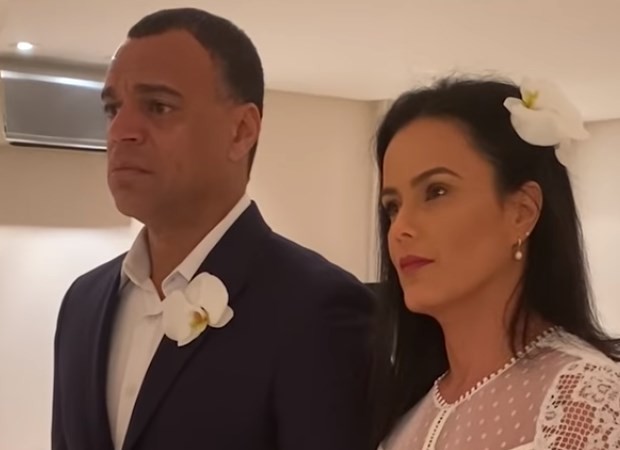 Luciele di Camargo e Denilson renovam votos de casamento (Foto: Reprodução/Instagram)