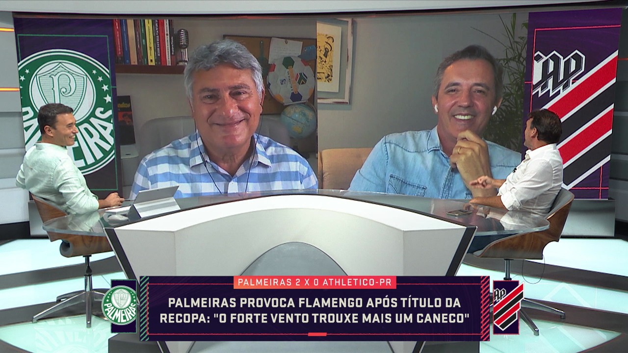 Seleção debate rivalidade entre Palmeiras e Flamengo após provocação da equipe paulista