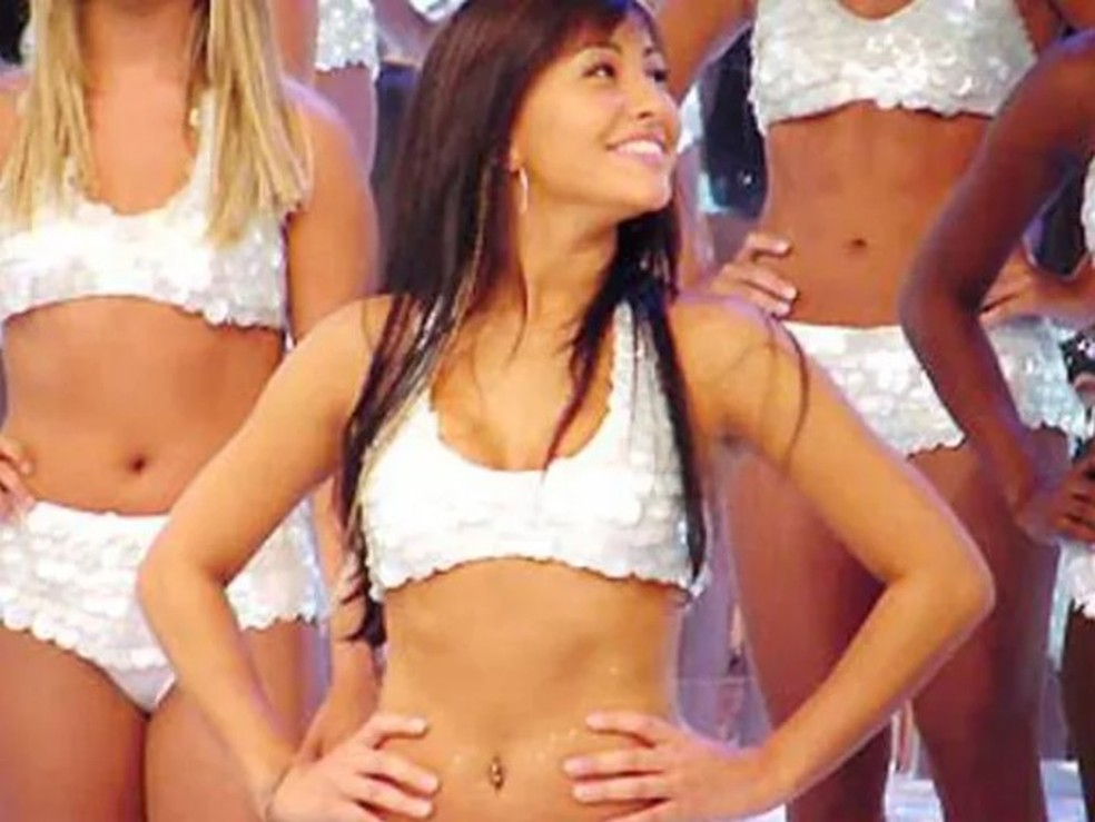 Sabrina Sato na poca em que foi bailarina do 'Domingo do Fausto'  Foto: Globo