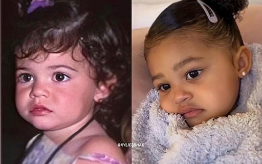 Kylie Jenner Impressiona Fas Com Comparacao De Quando Era Bebe Lado A Lado Com A Filha Stormi Monet Celebridades