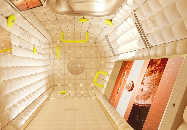 Interior da Estação Espacial Axiom (Foto: Divulgação)