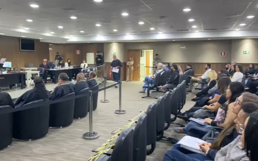 Tribunal do Júri analisa e julga processo contra Enzo Jacomini, acusado de matar Ariane Bárbara em Goiânia, Goiás — Foto: Divulgação/Tribunal de Justiça