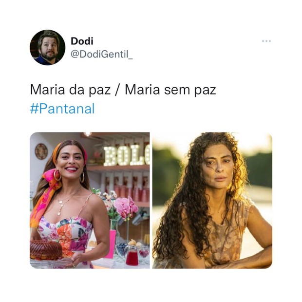 Fãs comparam Marias de Juliana Paes (Foto: Reprodução/Twitter)