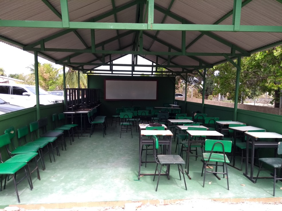 Sala de aula vai receber alunos e professores venezuelanos (Foto: Marcelo Marques/G1 RR)