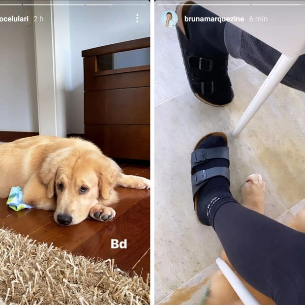 Posts de Enzo Celulari e Bruna Marquezine chamam atenção de fãs nas redes (Foto: Reprodução Instagram)