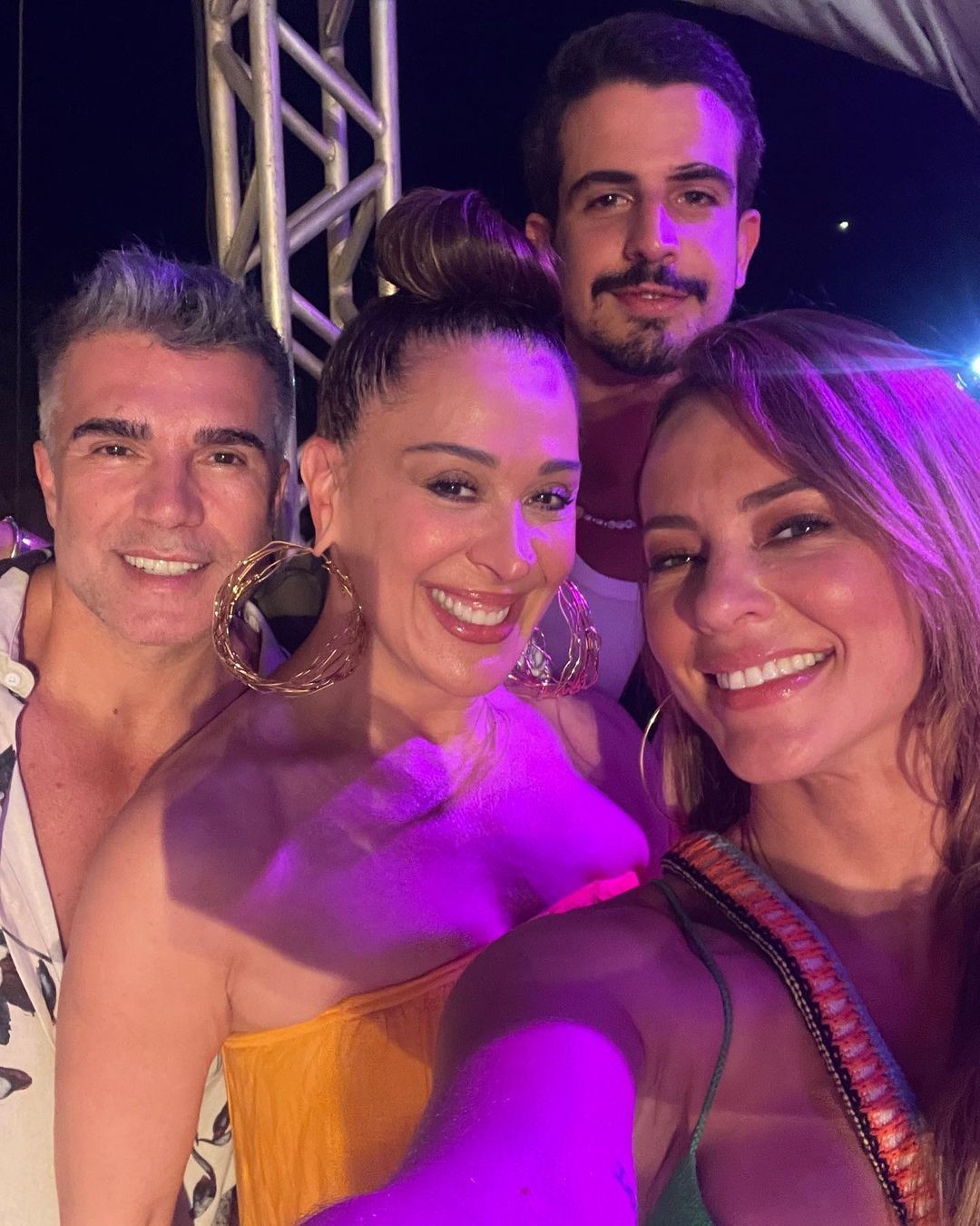 Jarbas Homem de Mello, Claudia Raia, Enzo Celulari e Paolla Oliveira (Foto: Reprodução/Instagram)