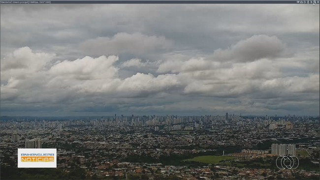 Goiânia tem dia nublado e com previsão de chuva para fim da tarde