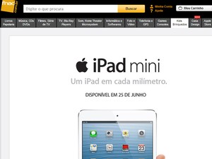 Fnac anunciou iPad mioni para o dia 25 de junho (Foto: Reprodução/Fnac)