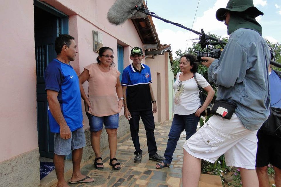 Filmagem do curta 'Carneiro de ouro', de Dácia Ibiapina (Foto: Pedro Julio/Divulgação)