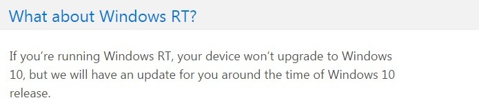Microsoft d? prazo sobre atualiza??o do Windows RT (Foto: Reprodu??o/Windows 10 FAQ)