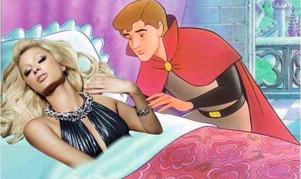 Uma montagem recente compartilhada por Paris Hilton com ela como uma Princesa da Disney (Foto: Instagram)