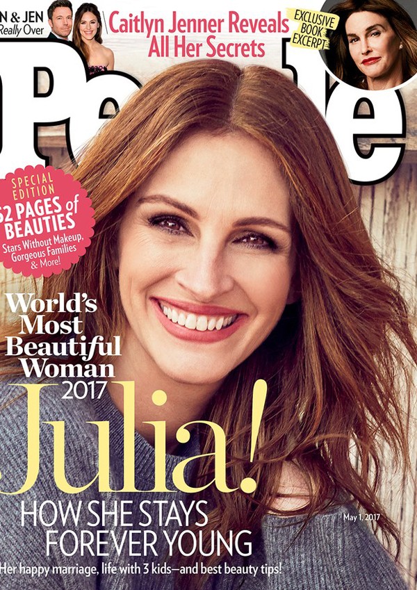 Julia Roberts é eleita a mulher mais bonita do mundo pela revista 