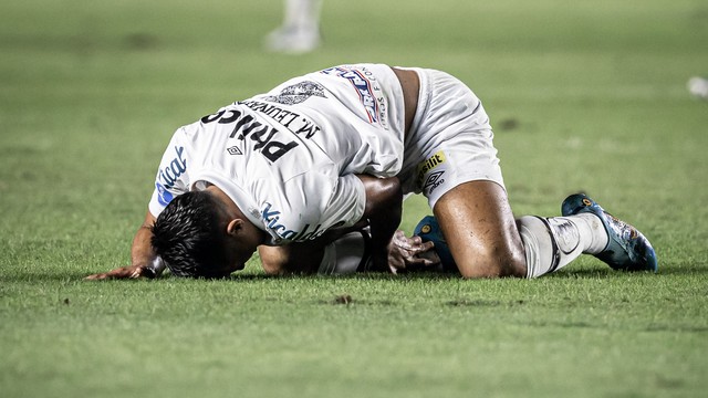 Marcos Leonardo em Santos x Deportivo Táchira
