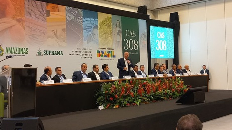 Vice-presidente e ministro da Indústria e Comércio, Geraldo Alckmin, presidiu a reunião do Conselho de Administração da Suframa