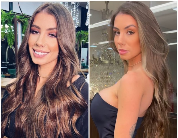 Maria Lina: antes e depois (Foto: Instagram)