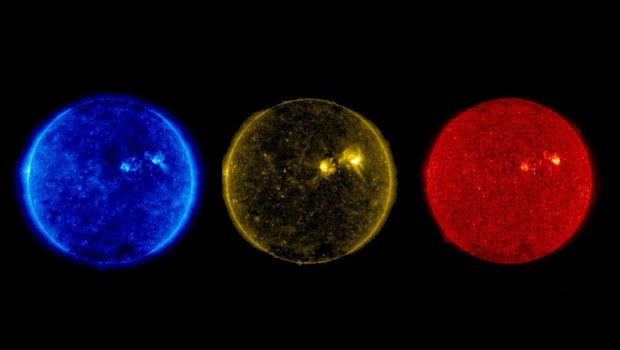 Imagens do Sol (Foto: NASA)