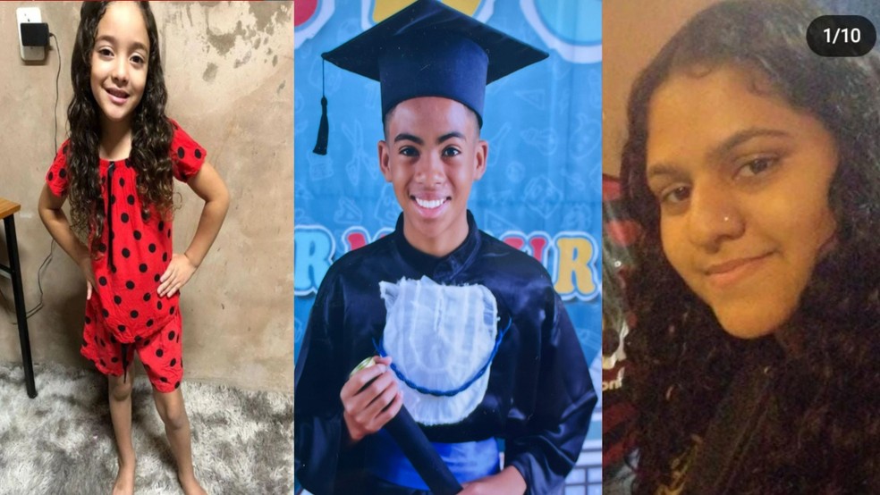 Sophia Emanuelly, Kelvin Michel Madureira e Karina Madureira morreram após serem atingidos por um fio de alte tensão que rompeu durante chuva no DF — Foto: Arquivo pessoal