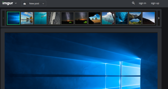 Acessando página de papeis de parede do Windows 10 (Foto: Reprodução/Edivaldo Brito)