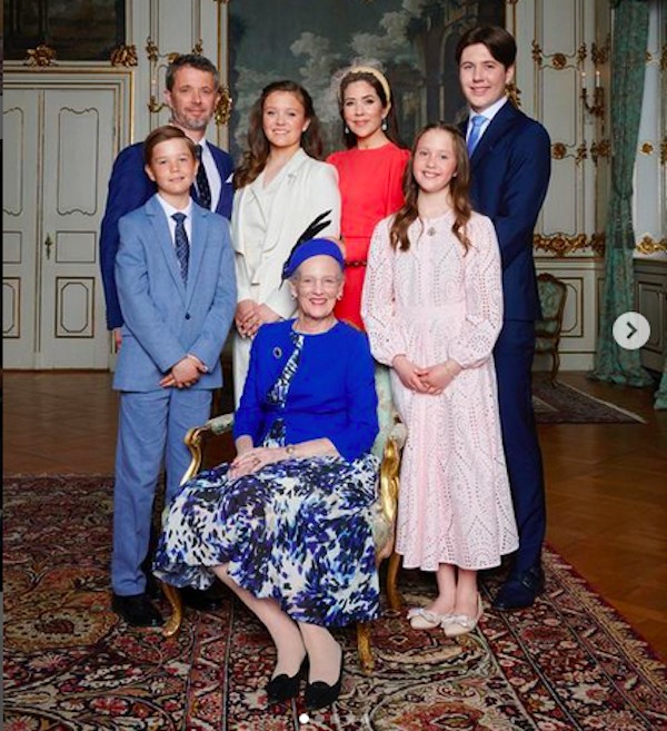 A Família Real da Dinamarca (Foto: Instagram)