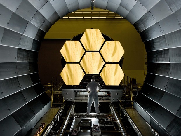 Alinhamento do Telescópio James Webb está completo (Foto: Divulgação/ Nasa)