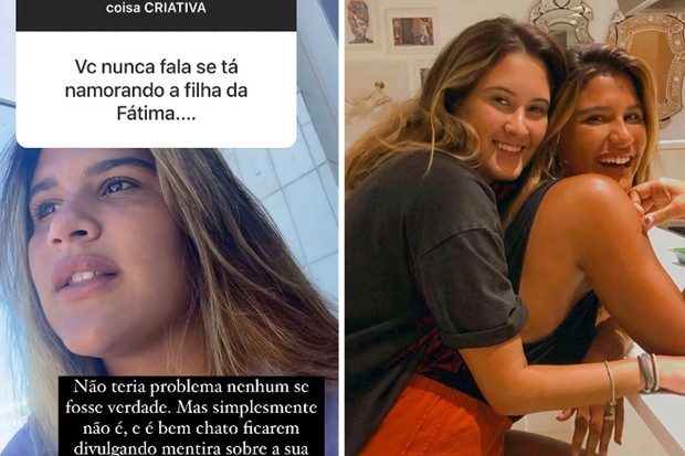 Giulia Costa fala de boatos de namoro com filha de Fátima Bernardes